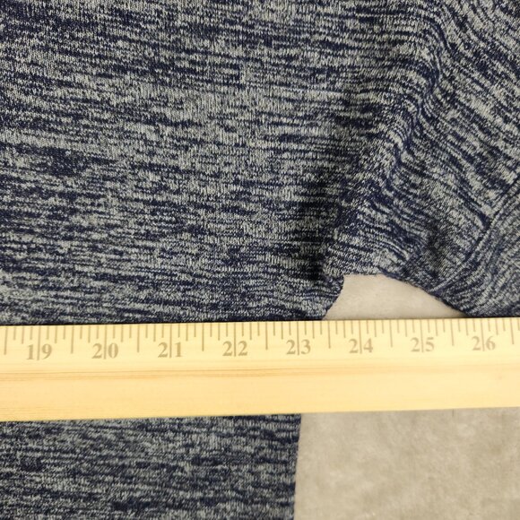 NATURAL REFLECTIONS Top Oversized Heather Navy Blue Pullover Womens Size L - Picture 4 of 8